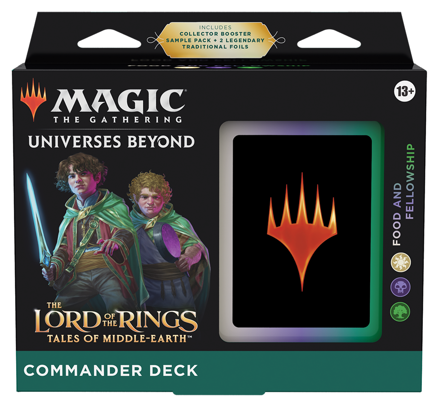 Magic the Gathering CCG Universes Beyond The Lord of the Rings Tales of Middle-Earth Commander Deck Carton (4) WOC-D15250000