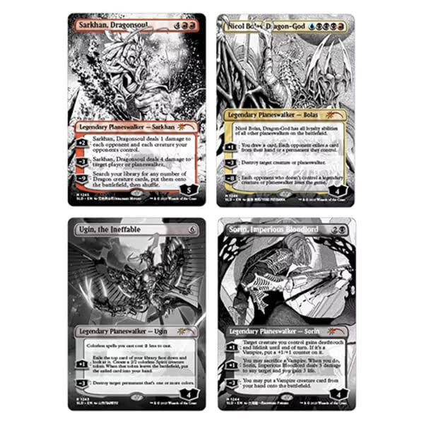 MTG Magic The Gathering CCG Secret Lairs Boarderless Planeswalker Foil Saga Concepts MTG Magic The Gathering CCG Secret Lairs Boarderless Planeswalker Foil Saga Concepts