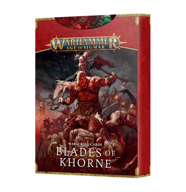Games Workshop Warhammer Age Of Sigmar Warscroll Cards Blades Of Khorne English 83-81