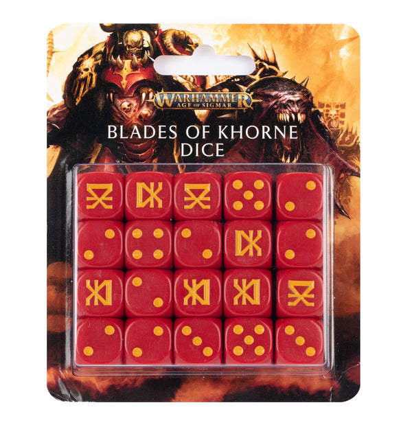 Games Workshop Warhammer Age Of Sigmar Blades Of Khorne Dice Set 83-39