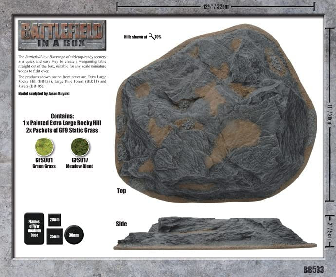 Gale Force Nine BB533 - EXTRA LARGE ROCKY HILL