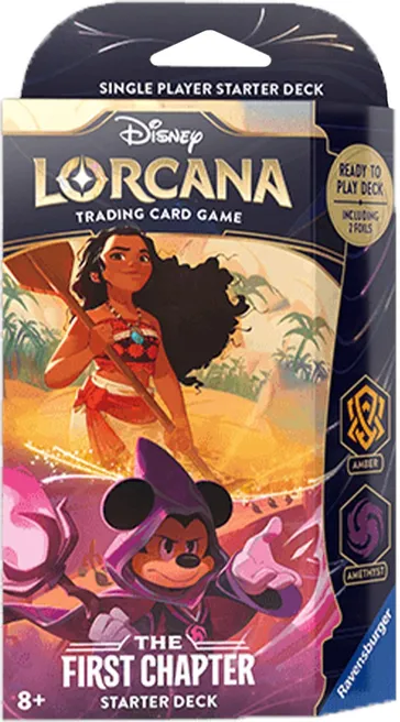 Disney Lorcana The First Chapter Starter Deck Refill-Amber and Amethyst 0608 Single Pack  RAV8191-AmberAmethyst