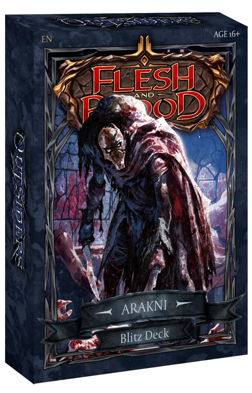 Flesh And Blood TCG Outsider Blitz Deck Arakni Single Pack FAB2302-Arakni