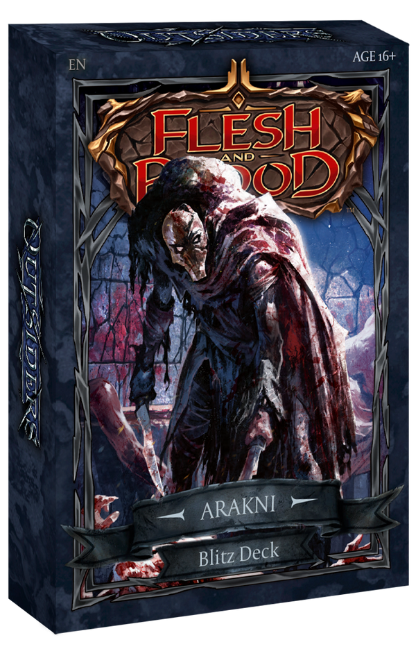 Flesh And Blood TCG Outsider Blitz Deck Arakni Single Pack FAB2302-Arakni