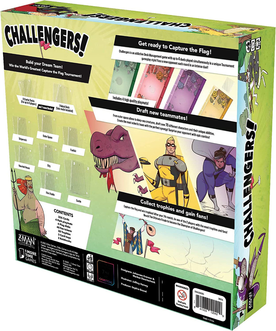 Challengers Card Game Strategy/Interactive Deck Management Game Fun Family Game for Adults and Kids ZM026
