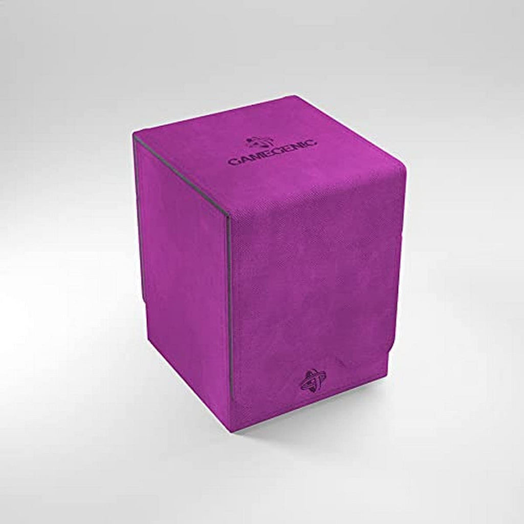 Gamegenic GGS20075ML Accessories Deck Box Purple 100+ Convertible Card Deck Box - Purple Holds Double-Sleeved Cards Removable Cover For Mix & Match Customization Powerful Magnets For Secure Closure G20075