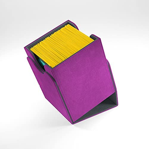 Gamegenic GGS20075ML Accessories Deck Box Purple 100+ Convertible Card Deck Box - Purple Holds Double-Sleeved Cards Removable Cover For Mix & Match Customization Powerful Magnets For Secure Closure G20075
