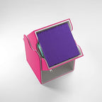 Gamegenic GGS20077ML Squire 100+ Convertible Card Deck Box Pink Holds Double Sleeved Cards Removable Cover For Mix & Match Customization Powerful Magnets For Secure Closure Cards Accessories Pink G20077