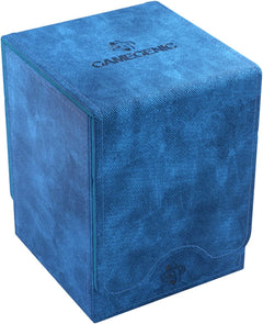 Gamegenic Squire 100+ XL Convertible Deck Box Card Storage Box with Removable Cover Clips Blue GGS20098ML