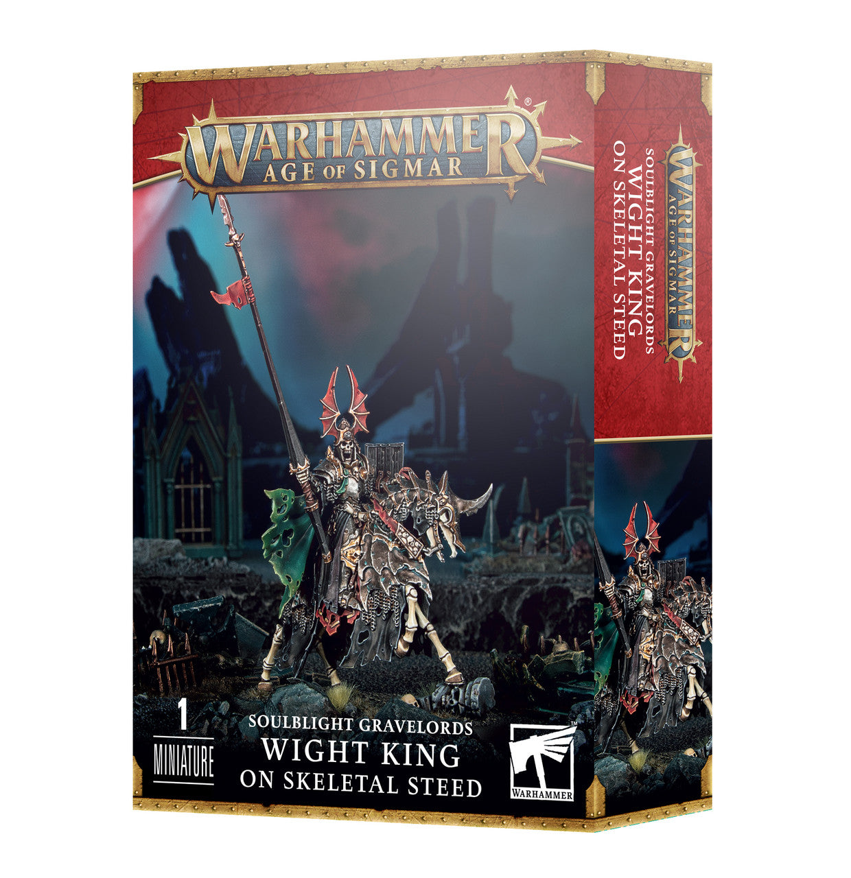 Games Workshop Warhammer Age Of Sigmar Soulblight Gravelords Wight King On Steed 91-65
