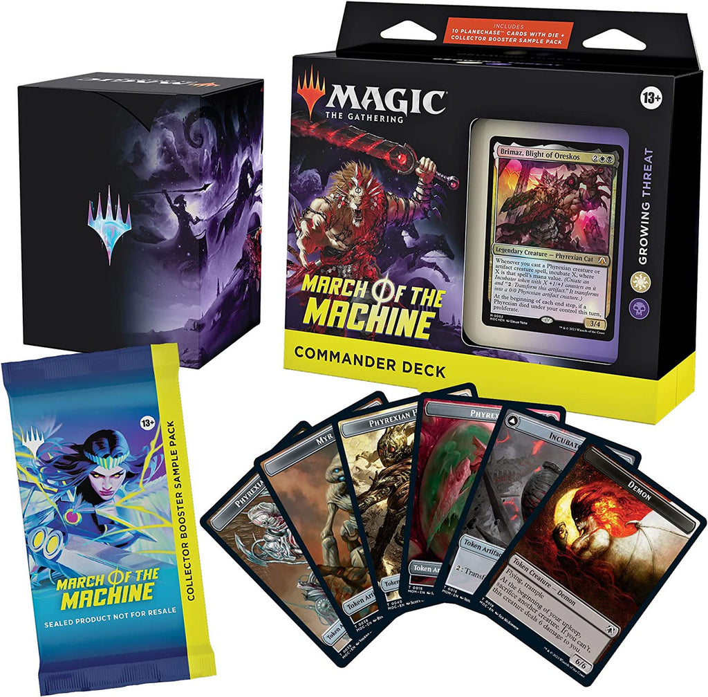 MTG Magic The Gathering CCG March Of The Machines Commander Deck-Growing Threat White/Black Single Pack MTG-MOTM-CD-GrowingThreat