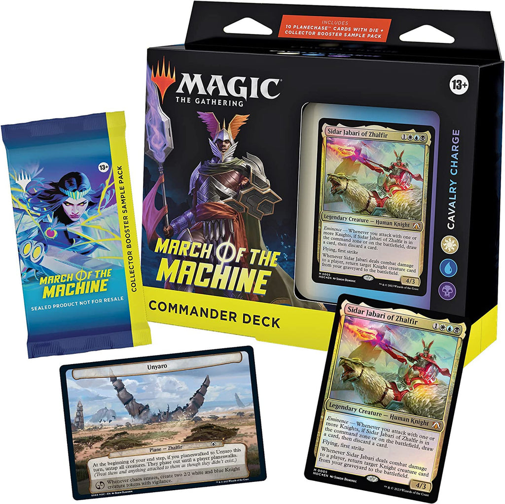 MTG Magic The Gathering CCG March of the Machines Commander Deck Cavalry Charge White/Blue/Black Single Pack MTG-MOTM-CD-CavalryCharge