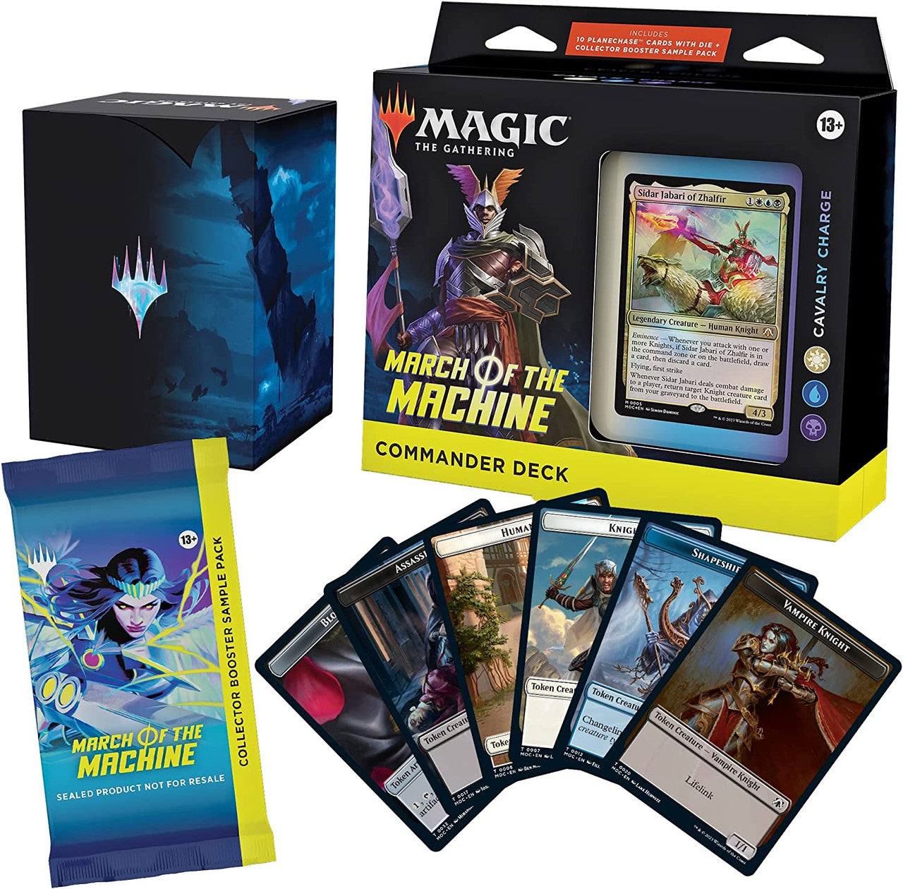 MTG Magic The Gathering CCG March of the Machines Commander Deck Cavalry Charge White/Blue/Black Single Pack MTG-MOTM-CD-CavalryCharge