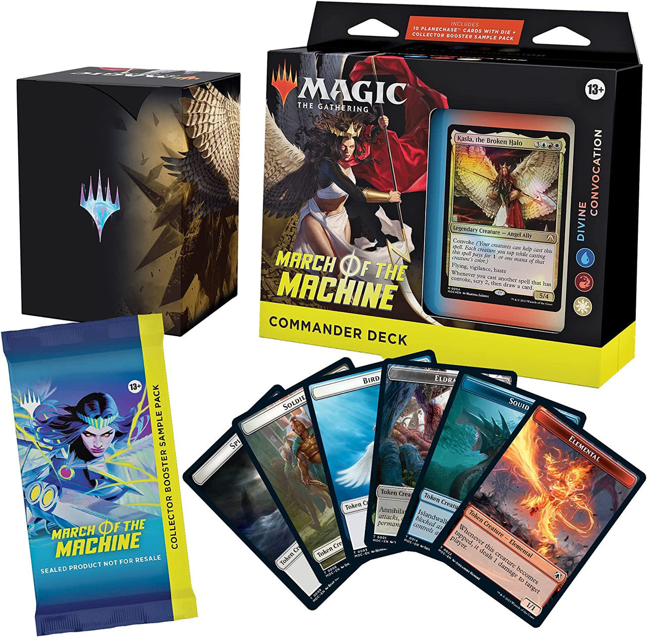 MTG Magic The Gathering CCG March Of The Machines Commander Deck-Divine Convocation Blue/Red/White Single Pack MTG-MOTM-CD-DivinConvocation
