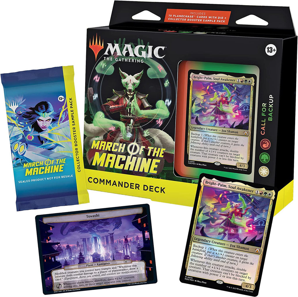 MTG Magic The Gathering CCG March Of The Machines Commander Deck-Call For Backup Red/Green/White Single Pack MTG-MOTM-CD-CallforBackup