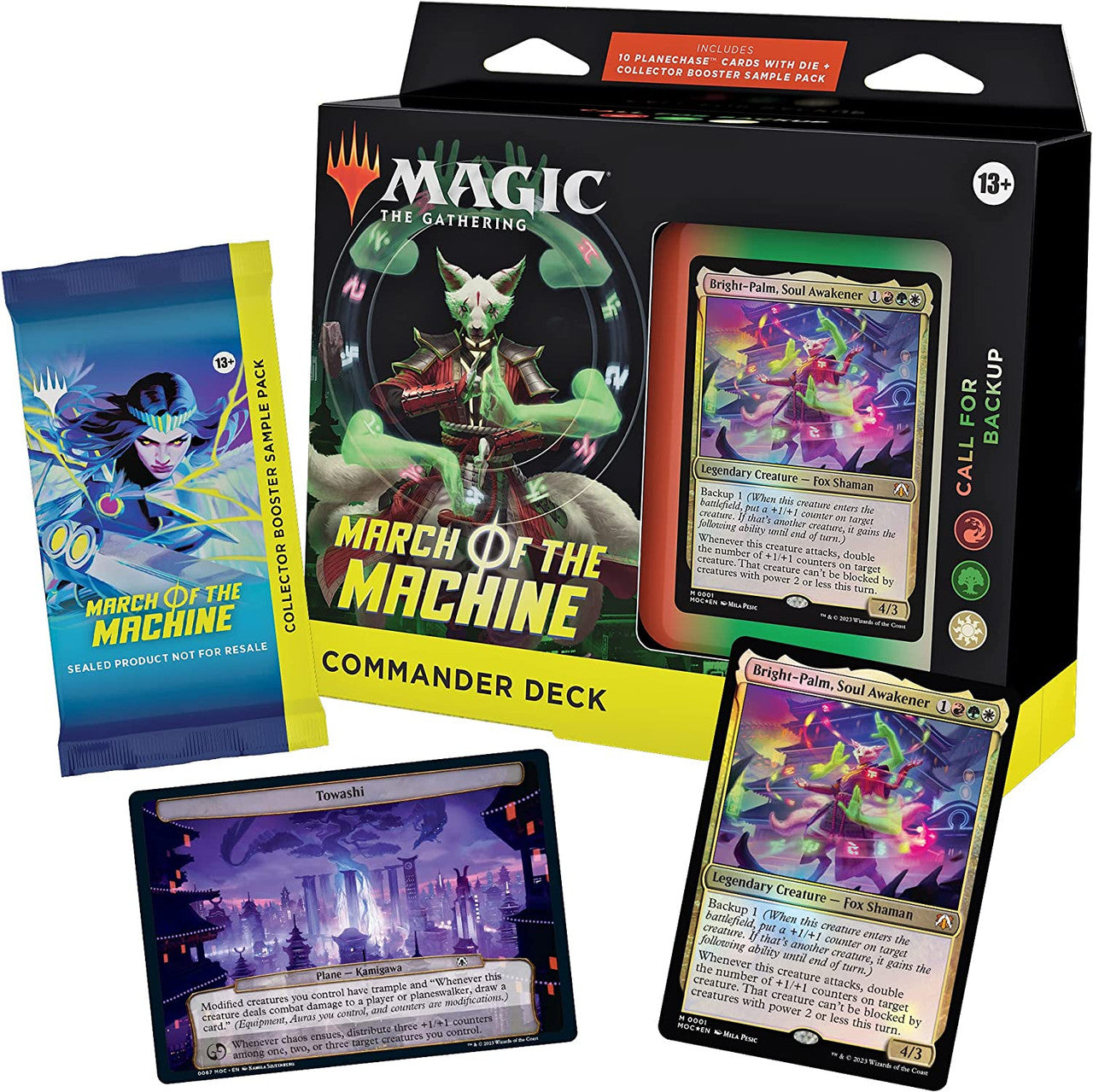 MTG Magic The Gathering CCG March Of The Machines Commander Deck-Call For Backup Red/Green/White Single Pack MTG-MOTM-CD-CallforBackup