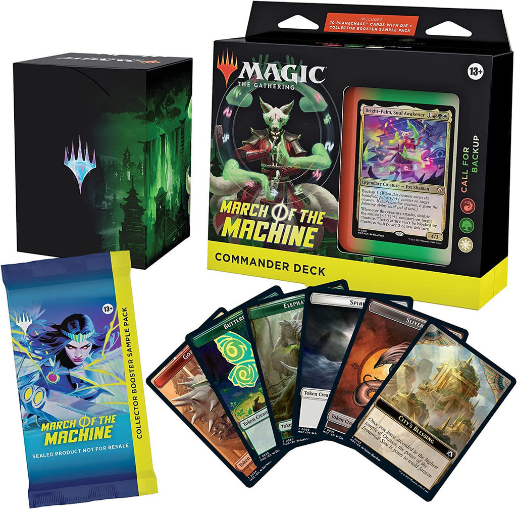 MTG Magic The Gathering CCG March Of The Machines Commander Deck-Call For Backup Red/Green/White Single Pack MTG-MOTM-CD-CallforBackup