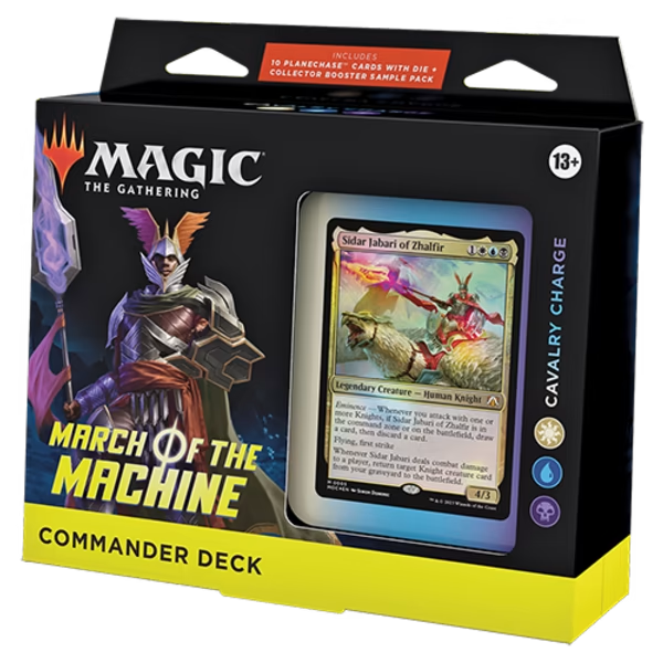 MTG Magic The Gathering CCG March of the Machines Commander Deck Cavalry Charge White/Blue/Black Single Pack MTG-MOTM-CD-CavalryCharge
