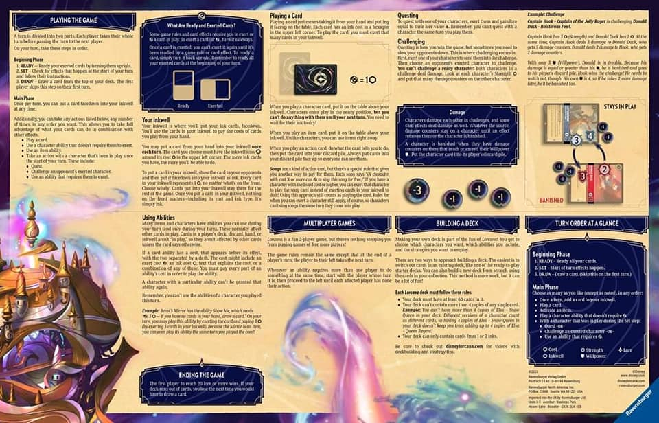 Disney Lorcana: The First Chapter Booster Box (24 Packs) RVN-LORBOOSTER