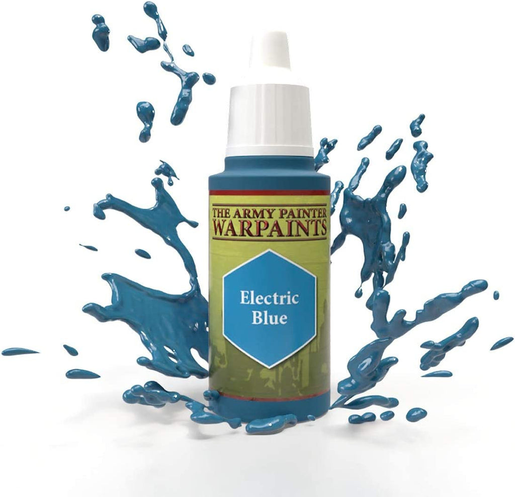 The Army Painter Warpaint Electric Blue Non Toxic Acrylic Paints 18ml WP1113