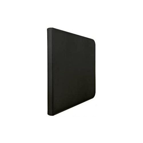 Ultra PRO - Vivid 12-Pocket Zippered PRO-Binder Black Store and Protect Up to 480 Cards ULP15891
