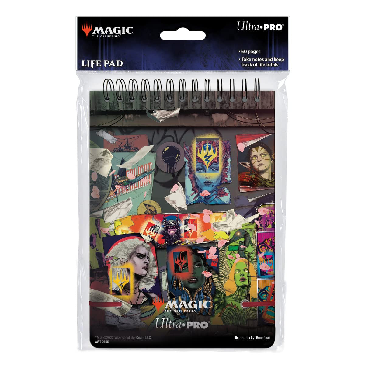 Ultra Pro Magic the Gathering CCG March of the Machine Spiral Life Pad 60 custom printed pages for organizing life totals UPI-19763