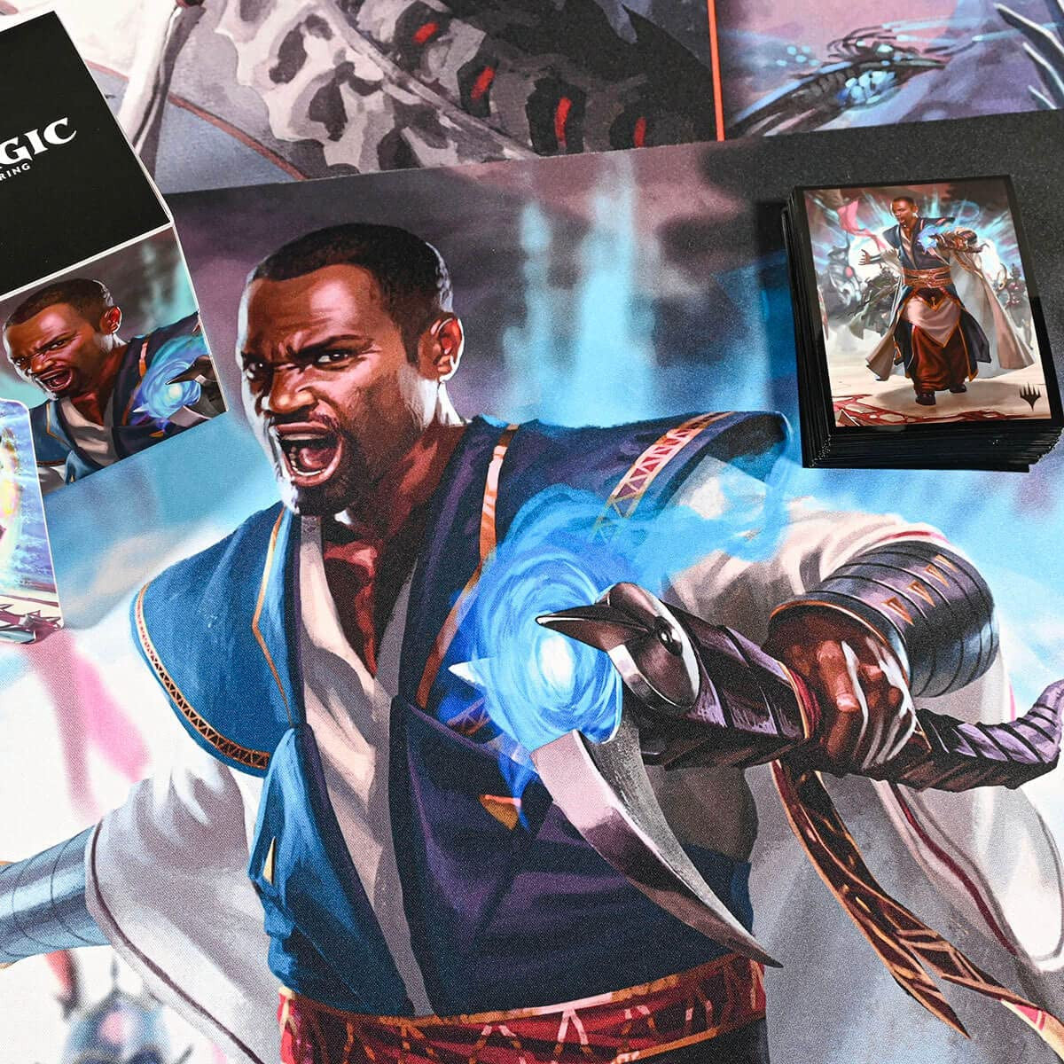 Ultra Pro Magic the Gathering CCG March of the Machine Teferi Akosa of Zhalfir Standard Gaming Playmat 4 UPI-19778