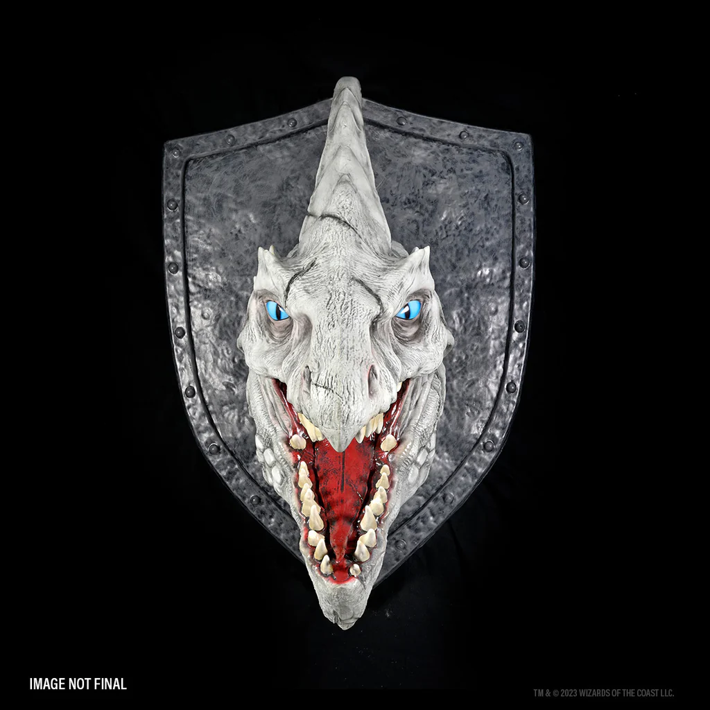 WizKids Replicas of The Realms White Dragon Trophy Plaque Dungeons and Dragons