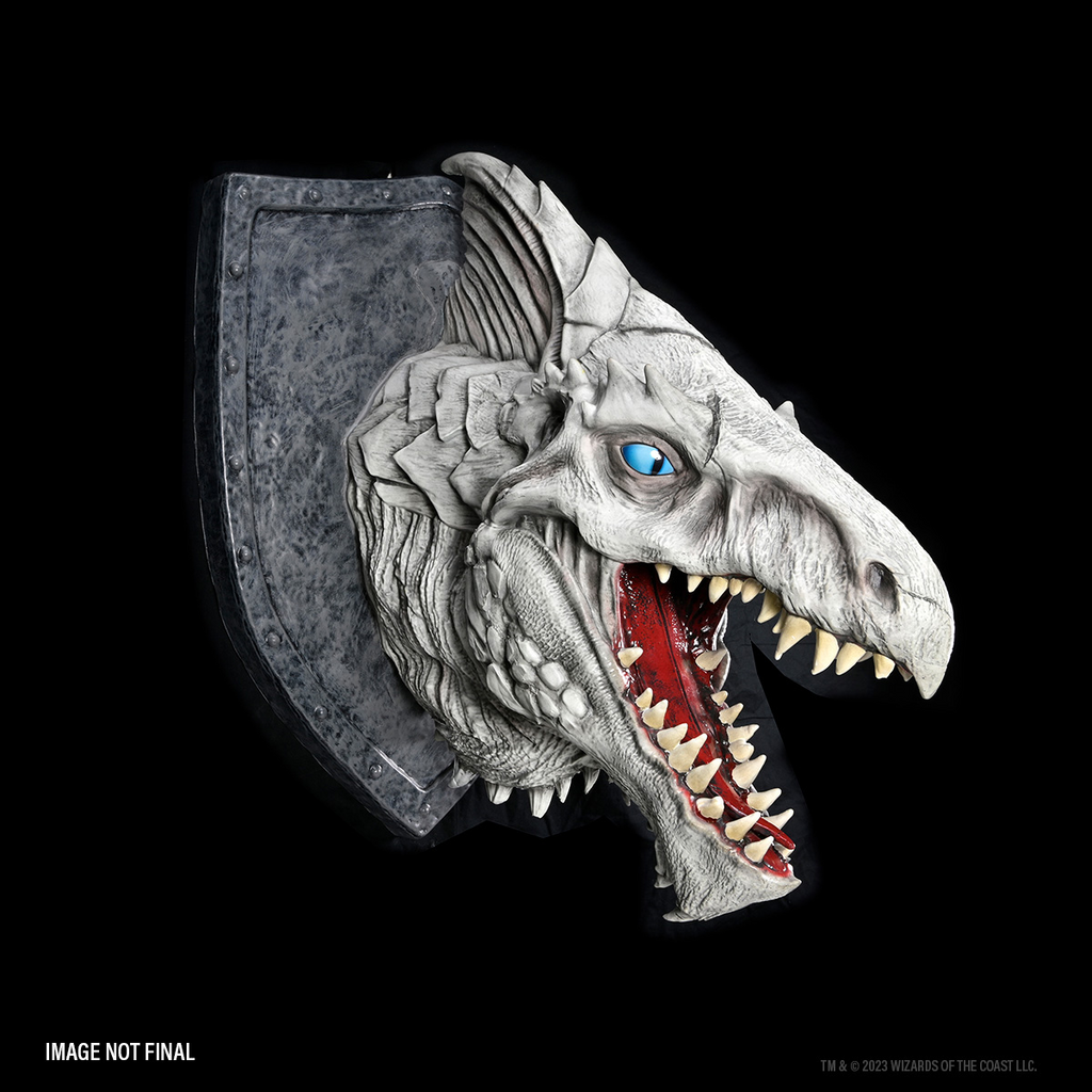 WizKids Replicas of The Realms White Dragon Trophy Plaque Dungeons and Dragons