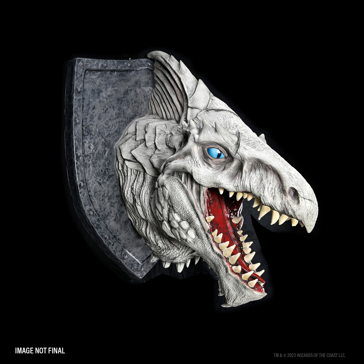 WizKids Replicas of The Realms White Dragon Trophy Plaque Dungeons and Dragons