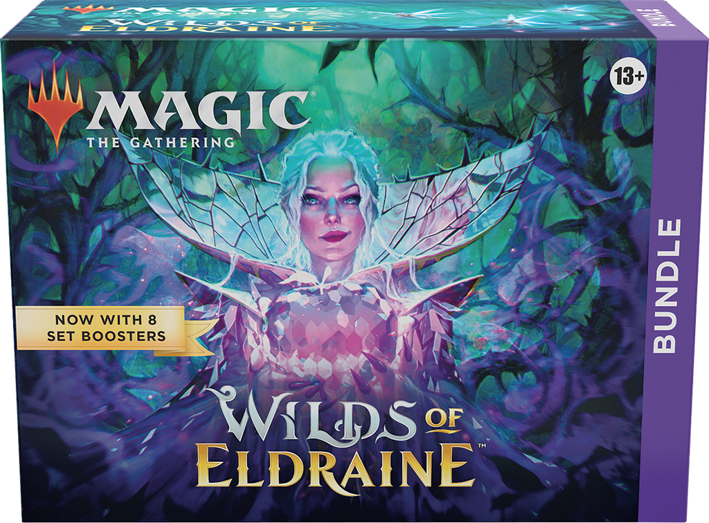 Magic The Gathering Wilds of Eldraine Bundle - 8 Set Boosters + Accessories