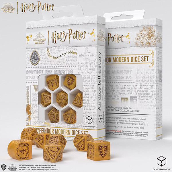 Harry Potter Slytherin Modern Dice - Gold