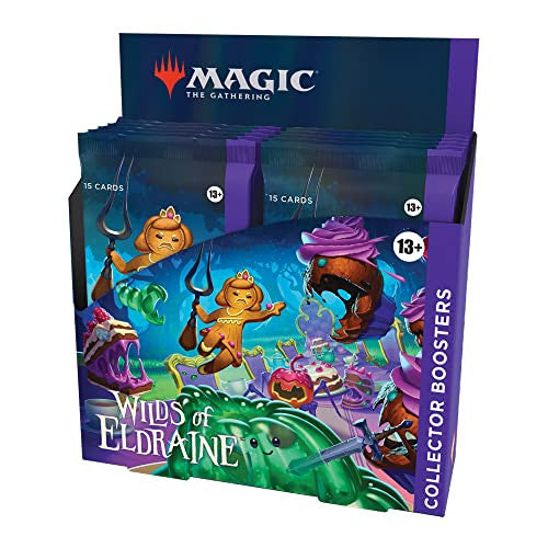 MTG Magic The Gathering CCG Wilds Of Eldraine Collector Booster Box 12 Packs 180 MTG Magic Cards MTG-CCG-WOE-CollectorBoosterDisplay