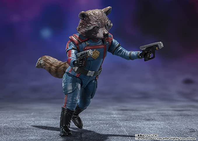 TAMASHII NATIONS - Guardians of The Galaxy: Vol. 3 - Star Lord & Rocket Raccoon (Guardians of The Galaxy: Vol. 3), Bandai Spirits S.H.Figuarts Action Figure