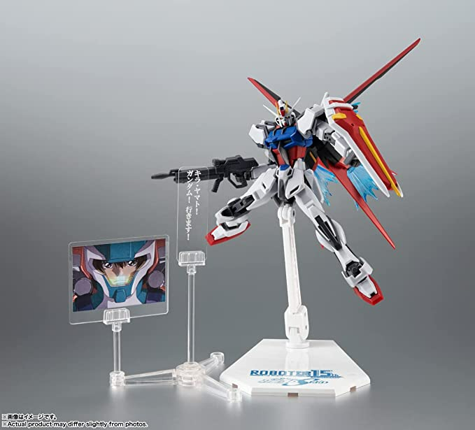 TAMASHII NATIONS - Mobile Suit Gundam Seed - <Side MS> GAT-X105+AQM/E-X01 Aile Strike Gundam ver. A.N.I.M.E~Robot Spirits 15th Anniversary, Bandai Spirits The Robot Spirits
