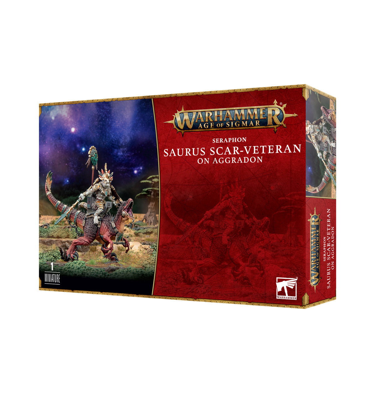 Games Workshop Warhammer Age Of Sigmar Seraphon Saurus Scar-Veteran On Aggradon 88-24