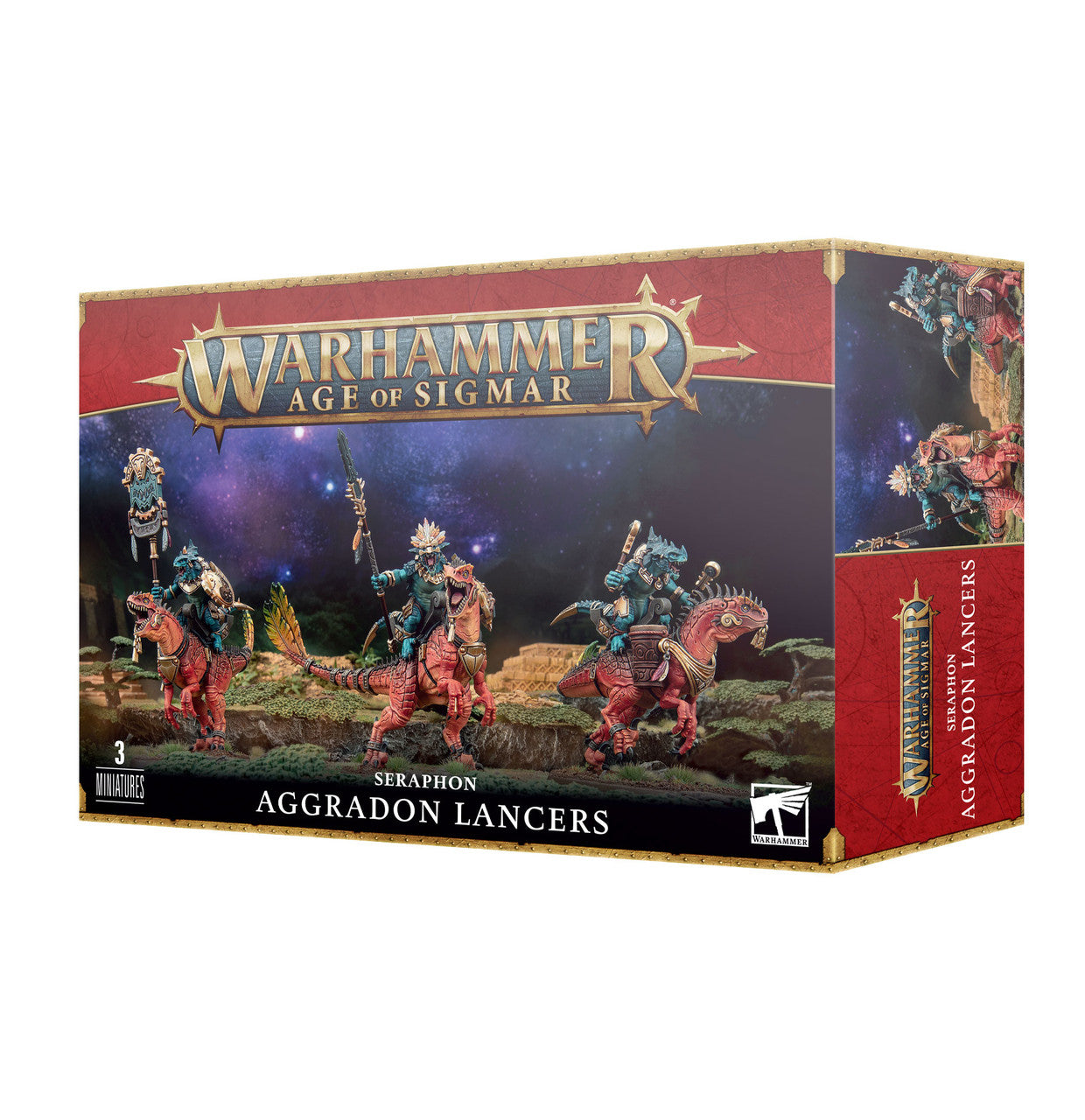 Games Workshop Warhammer Age Of Sigmar Seraphon Aggradon Lancers 88-18