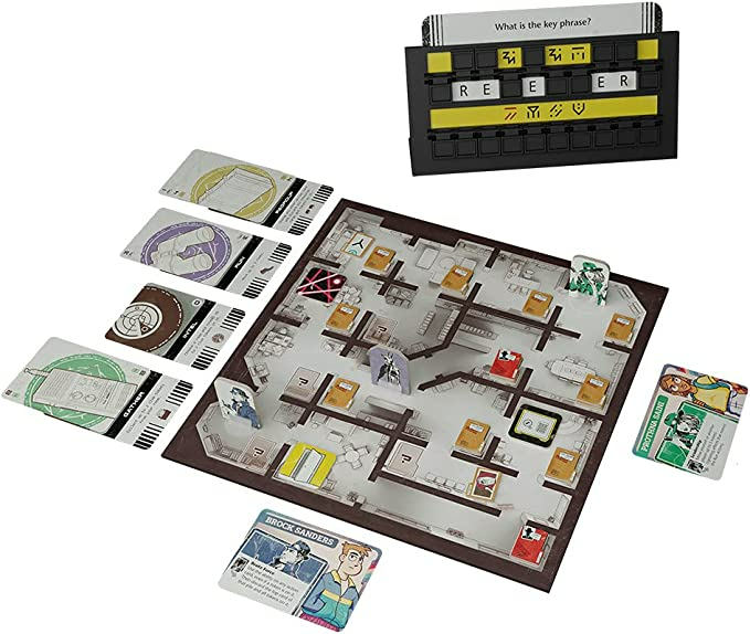 Unexpected Games The Initiative Board Game Strategy Narrative Puzzle Escape Room Game for Adults and Kids Ages 8 and up 1 to 4 Players Average Playtime 30 to 60 Minutes UG01EN