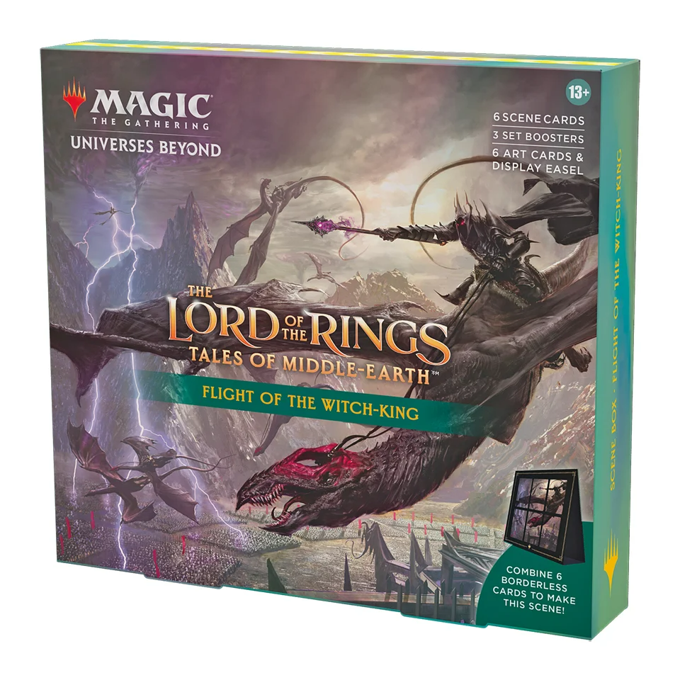 MTG Magic The Gathering CCG The Lord Of The Rings Tales Of Middle-Earth Scene Box Inner-Flight Of The Witch-King Single Pack WOC-D15260000-FlightOfTheWitchKing