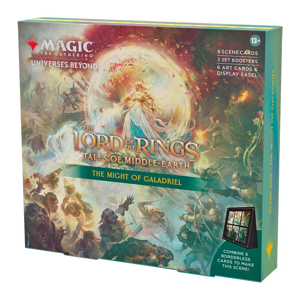 MTG Magic The Gathering CCG The Lord Of The Rings Tales Of Middle-Earth Scene Box Inner-The Might Of Galadriel Single Pack WOC-D15260000-MightOfGaladriel