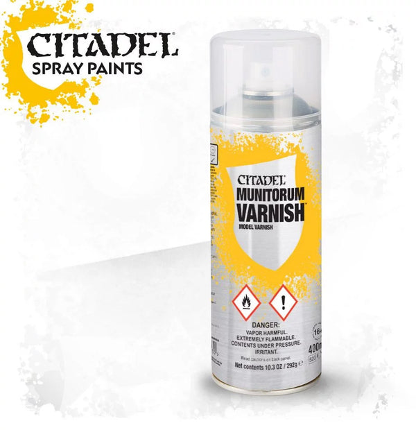 Games Workshop Citadel Munitorum Varnish Model Paint Spray 62-03