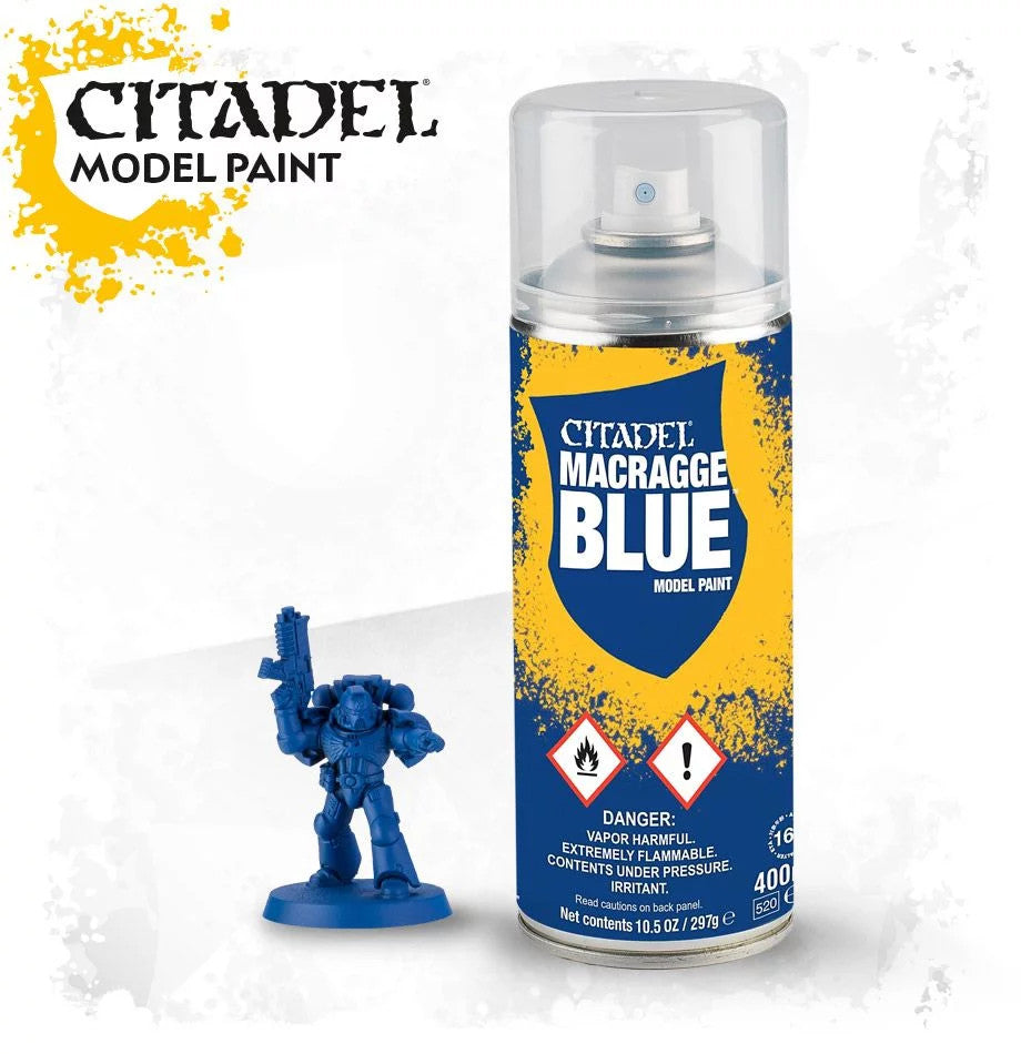 Games Workshop Citadel Spray Primer Macragge Blue Model Paint Spray 62-16