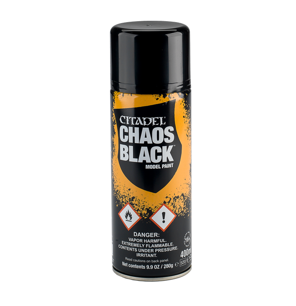 Games Workshop Citadel Chaos Black Spray Paint