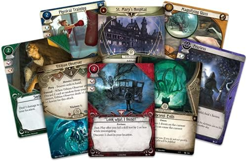 Fantasy Flight Games Arkham Horror The Card Game Revised Core Set Horror Mystery Cooperative Games Adults Teens Ages 14 Plus 1 to 4 Players Avg Playtime 1 to 2 Hours AHC60