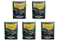 Dragon Shield Sleeves Standard Matte Slate 100 Ct 5 Packs ATM11027K2