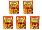 Dragon Shield Matte Orange Standard Size 100ct Card Sleeves Value Bundle Packs Of 5 AT-M11013