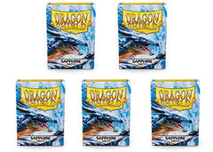 Dragon Shield Matte Sapphire Standard Size 100 ct Card Sleeves Value Bundle - (Packs of 5)