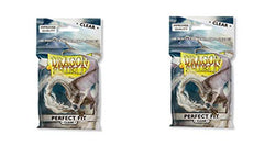 Dragon Shield Inner Sleeve Clear Standard Size 100ct Card Sleeves Individual Pack Packs Of 2 AT-M13001
