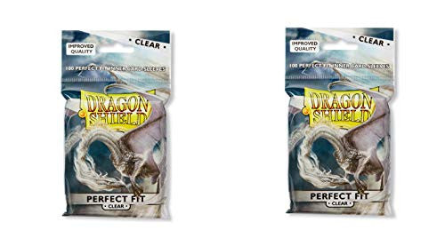 Dragon Shield Inner Sleeve Clear Standard Size 100ct Card Sleeves Individual Pack Packs Of 2 AT-M13001