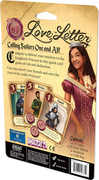 Z Man Games Love Letter Card Game Classic Renaissance Strategy Game Deduction and Player Elimination Game for Adults and Kids Ages 10 Plus 2 to 6 Players Average Playtime 20 Minutes ZLL01